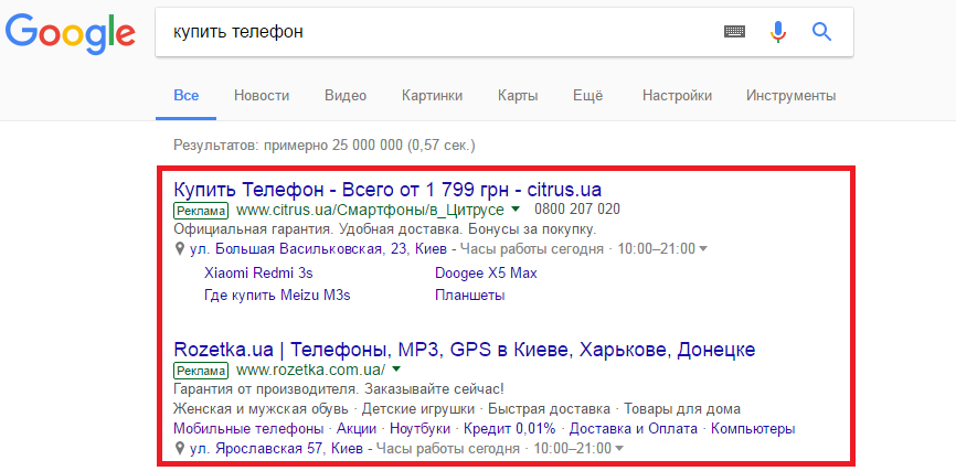 контекстная реклама